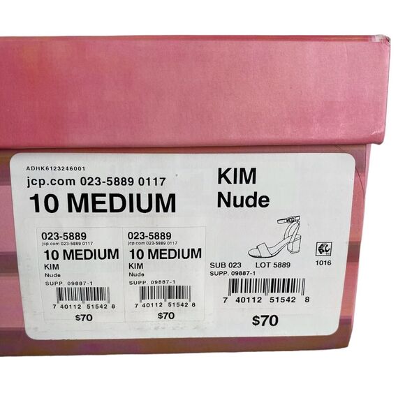 Womens Style Charles Kim Sandals Open Toe Strappy Sandal Beige Nude Size 10 M - Picture 8 of 9